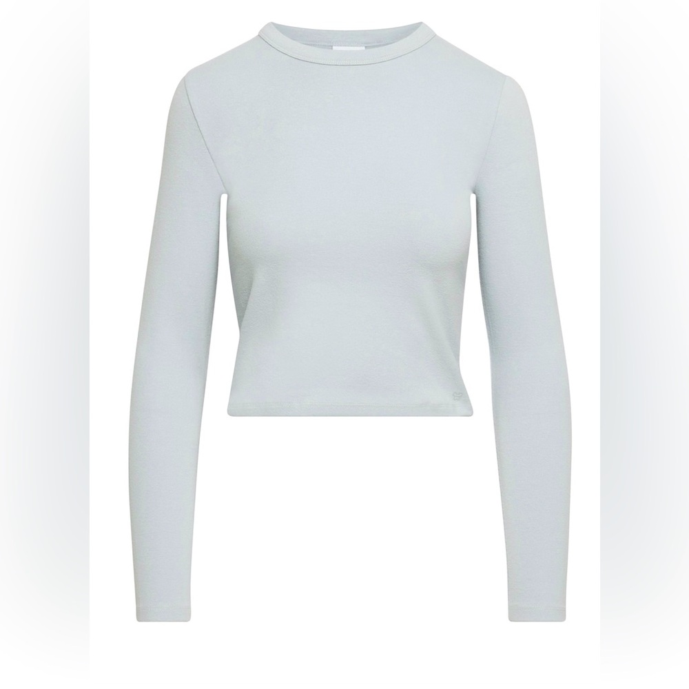 Aritzia, Sunday Best Grey Long Sleeved BestHug Prime Rib  T-shirt in XXS.